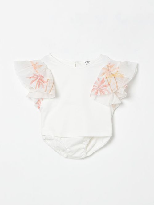 Sweater CHLOÉ Kids color Yellow Cream