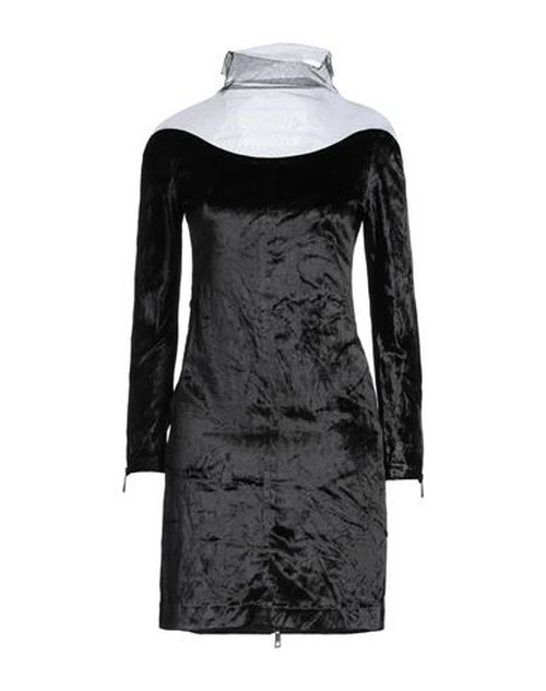 Woman Mini dress Black Size 6 Rayon, Silk, Nylon