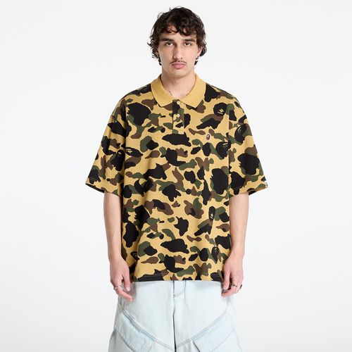 T-shirt A BATHING APE Camo Jacquard Relaxed Fit Polo Shirt UNISEX Yellow