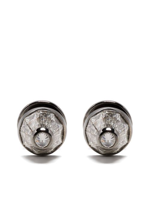 18kt white gold Energy diamond stud earrings - Silver