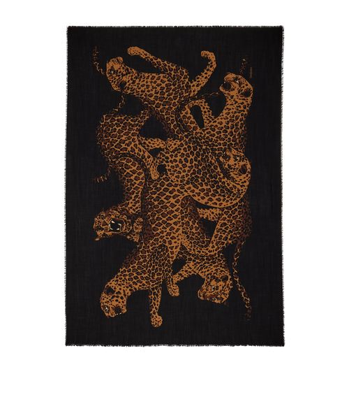 Wool Leopard Stole