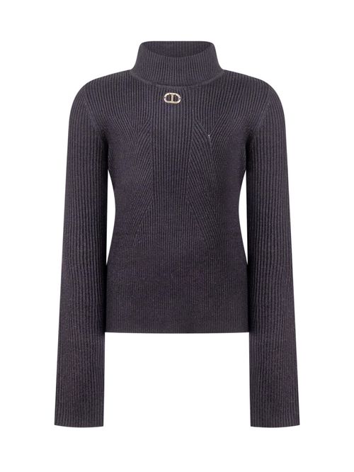 Girls Black Knitted Sweater