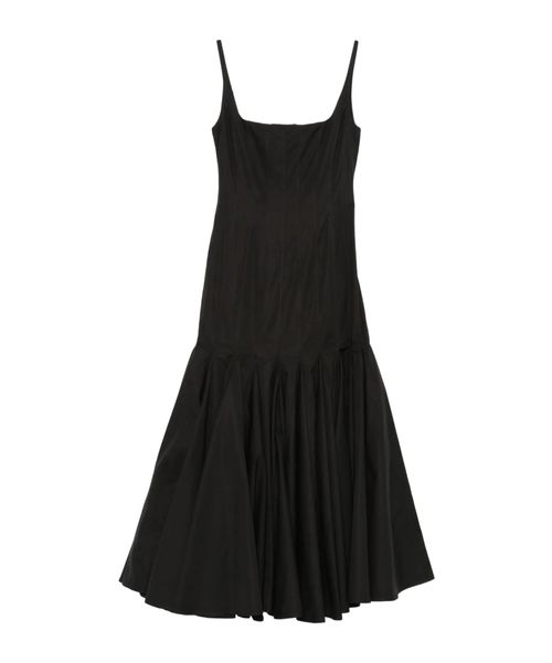 La Agave pleated midi dress