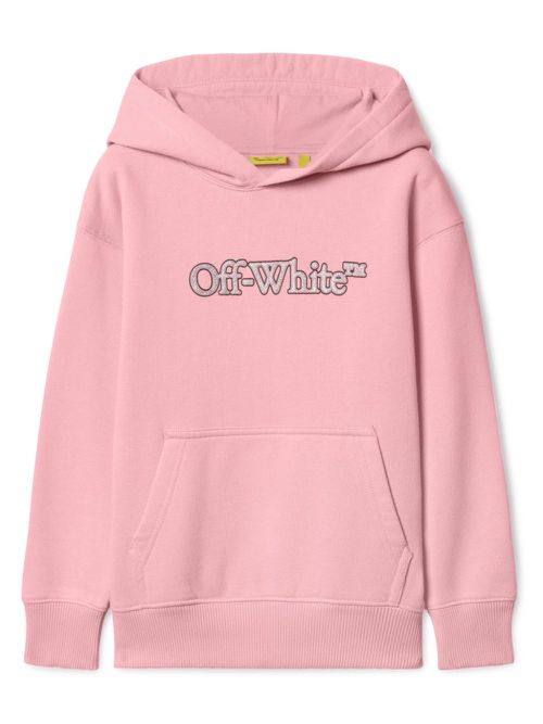 Big Bookish cotton hoodie - Pink