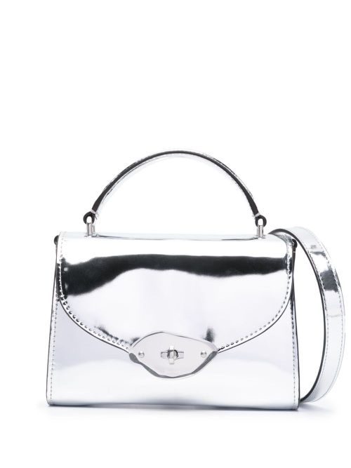 Small Lana tote bag - Silver