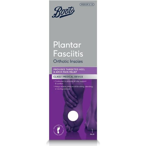 Boots Healthcare Boots Plantar Fasciitis Orthotic Insoles Mediu
