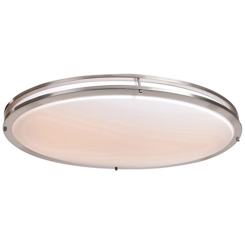 Brushed Steel LED Flush Mount from the Solero III Collection