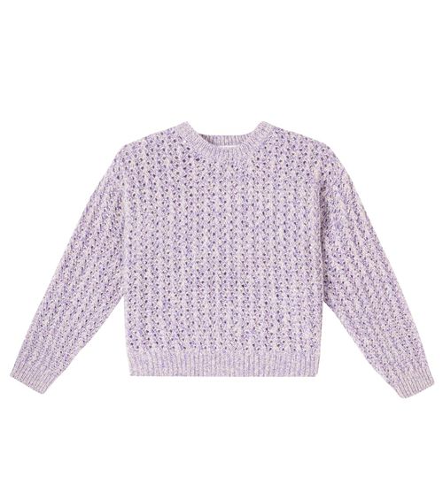 Wool, cashmere, and mohair-blend sweater
