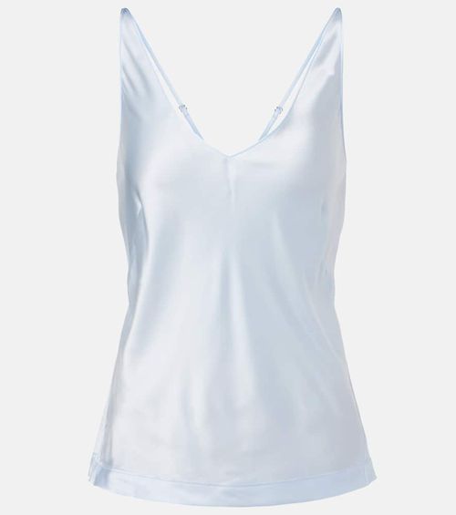 Sense of Shine silk-blend top