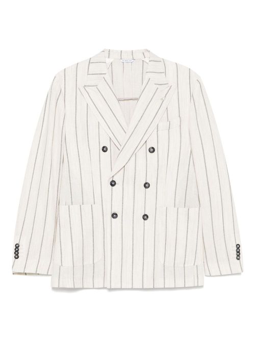 Manuel Ritz striped blazer - Neutrals
