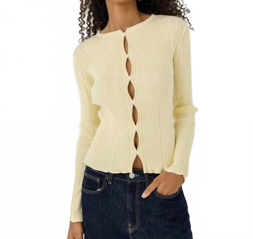 Tyla Knit Cardigan In Butter