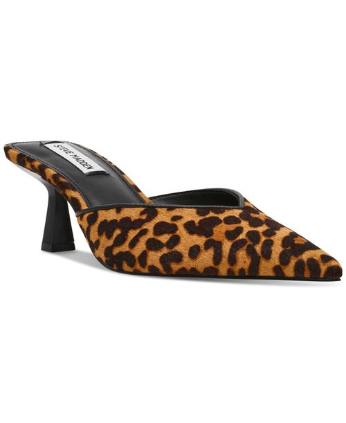 Mod-a Mid-Heel Dress Mules - Leopard Multi