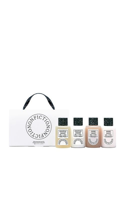 NONFICTION Body & Hair Mini Travel Set in Gentle Night & Rose Pale