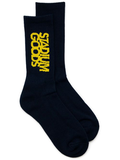 Logo "Fab 5" crew socks - Blue