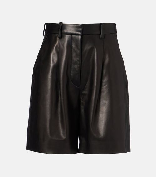 Suze leather shorts