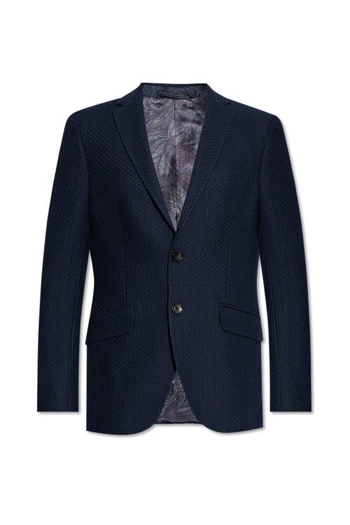 Patterned Single-breasted Blazer