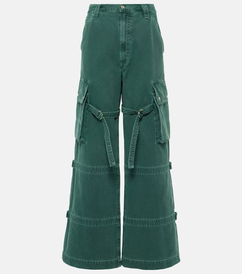 Vivian Strap high-rise wide-leg jeans
