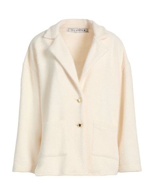 Woman Coat White Size 12 Polyester