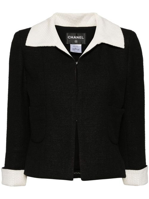 CHANEL Pre-Owned 2009 tweed blazer - Zwart