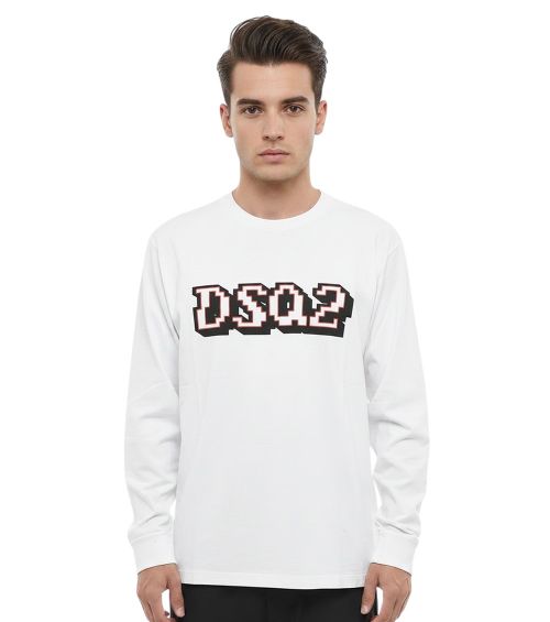 White Logo Crew Neck T-Shirt