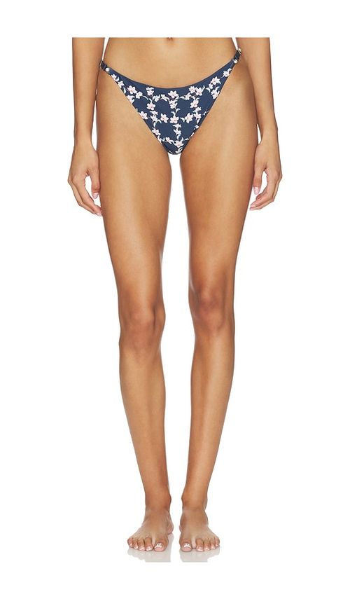 Agua by Agua Bendita Palmira Bikini Bottom in Navy. - S also in XS