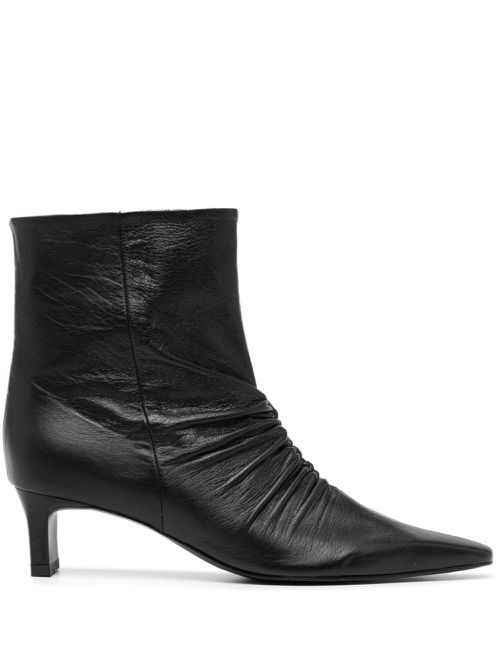 Rushy 50mm leather boots - Black