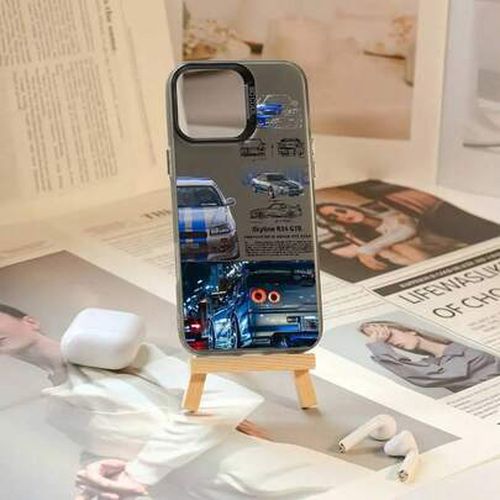 F-Fast And F-Furious R-R34 Phone Case For IPhone 16 15 14 13 12 11 Plus Pro Max Multicolor Aurora Laser Shockproof Funda Cover