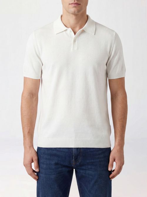 Polo Shirt Men color White
