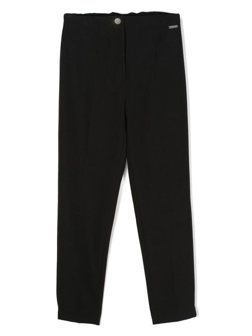 High-waist smart trousers - Black