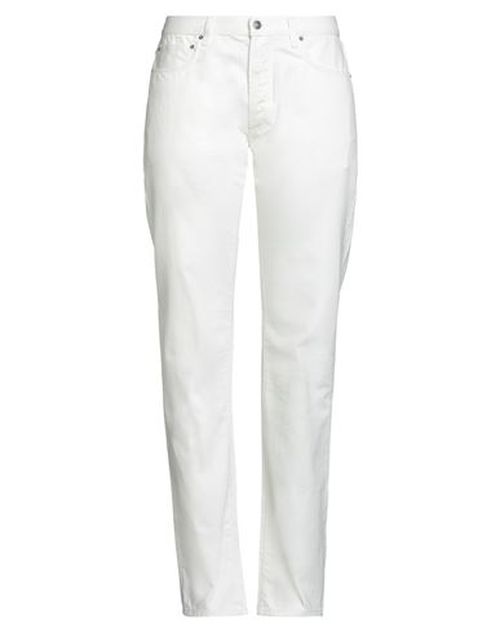 Woman Jeans White Size 29 Cotton, Polyester