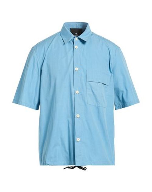Man Shirt Azure Size L Cotton