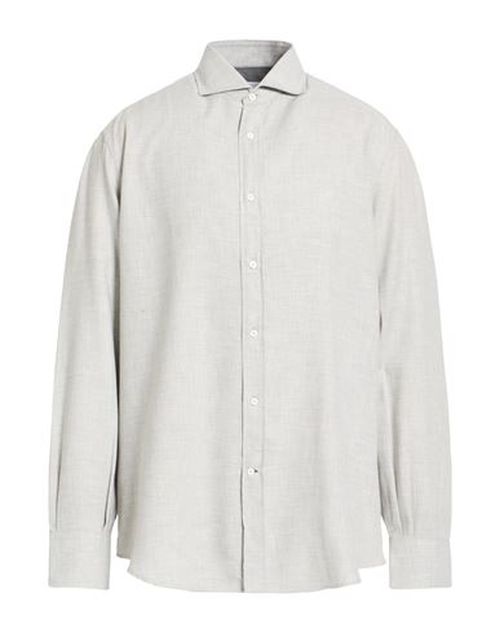 Man Shirt Light grey Size XL Cotton, Cashmere
