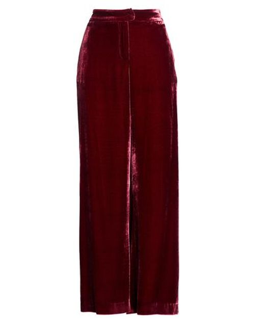 Woman Pants Burgundy Size 10 Viscose, Silk
