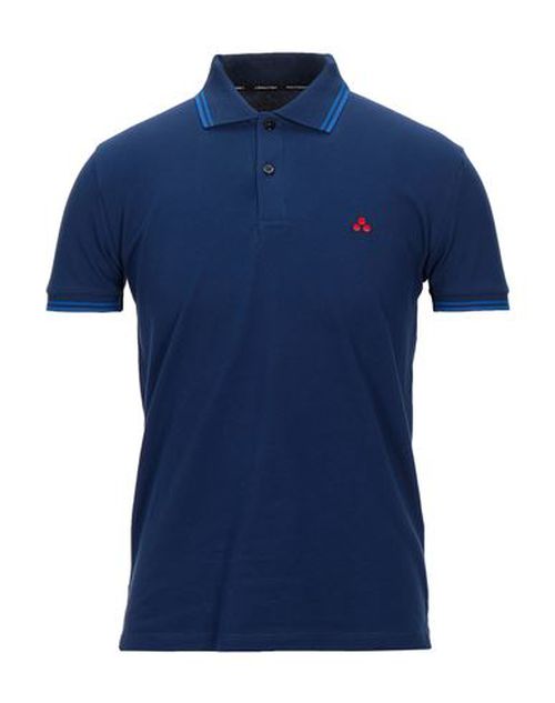 Man Polo shirt Blue Size XXS Cotton, Elastane