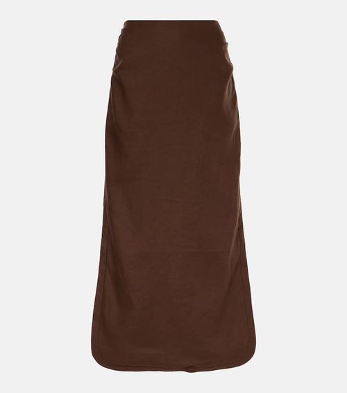 Jerry linen midi skirt