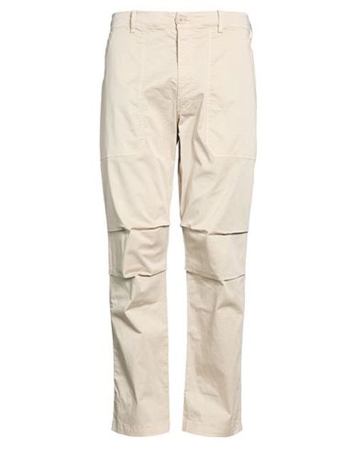 Man Pants Beige Size S Cotton, Elastane