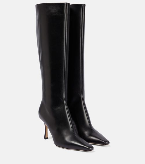 Agathe 85 leather knee-high boots