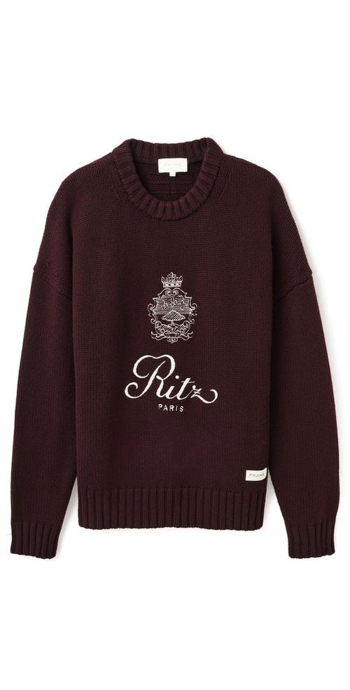 Ritz Paris Unisex Cashmere Sweater Bordeaux