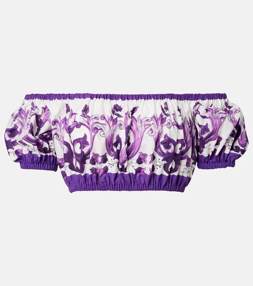 Majolica cotton crop top