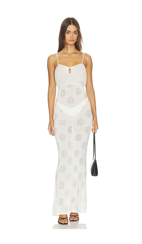 ASTA RESORT Cecilia Maxi Dress in White. - L also in S