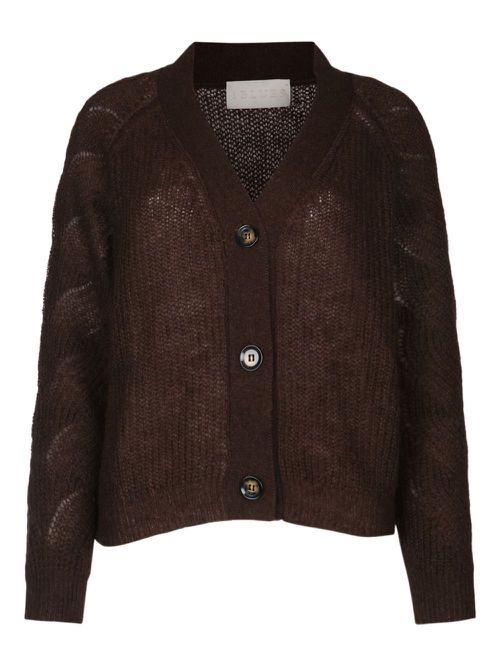 I BLUES chunky-knit cardigan - Brown