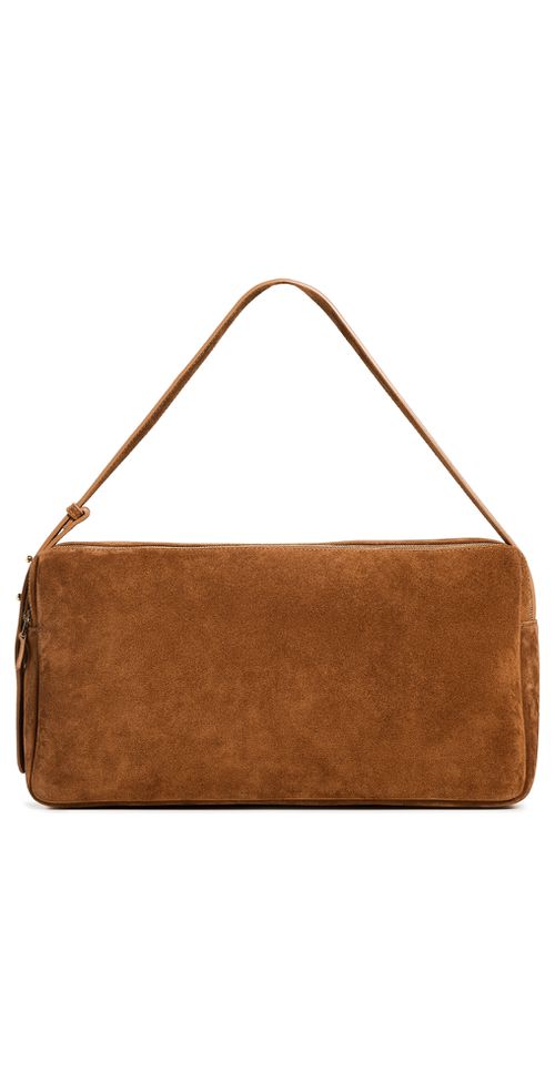 Trousse Large Suede Shoulder Bag Cognac One Size