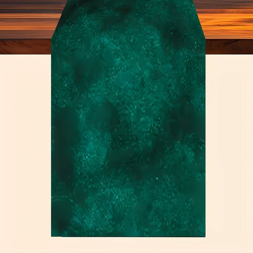 TEMU Elegant Green Pattern Polyester Table Runner - Woven Rectangular Table Decor For Home, Restaurant, And Hotel, Dinner Parties And Home