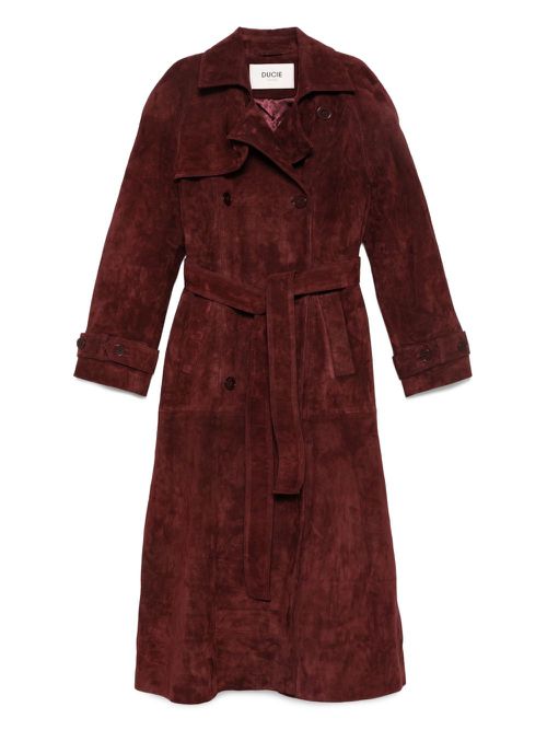 Corrin Suede Trench Coat - Women's - Suede/Leather