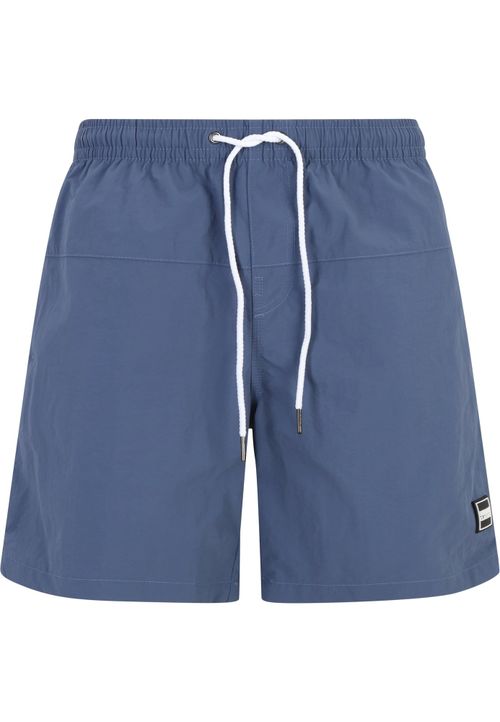 Urban Classics Pantaloncini da bagno blu colomba / bianco