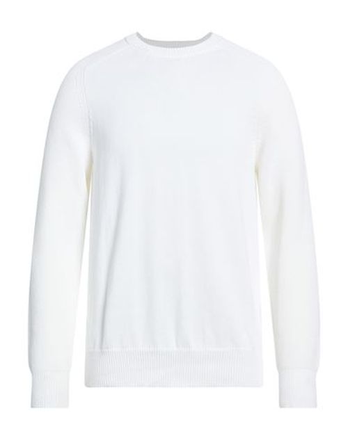 Man Sweater Ivory Size 38 Cotton