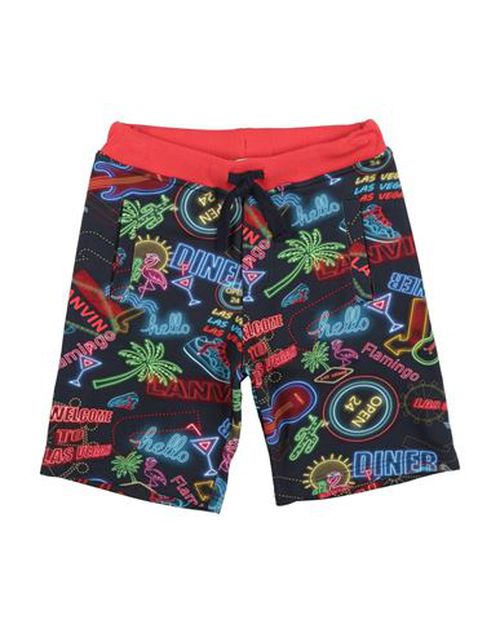 Kid Boy Shorts & Bermuda Shorts Midnight blue Size 12 Cotton, Elastane