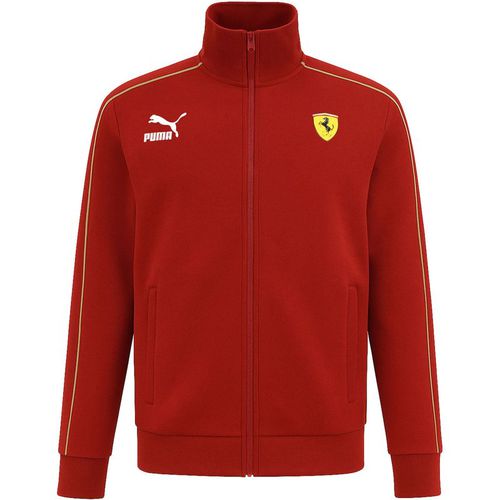 Puma x Scuderia Ferrari Race Iconic Mens Dark Red Track Jacket - Mediu