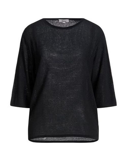 Woman Sweater Black Size L Cotton, Modal, Polyamide, Silk