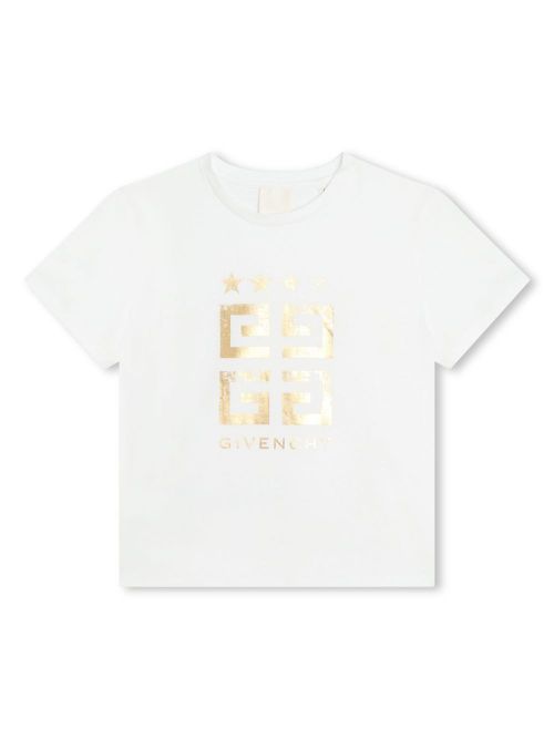4G-motif crew-neck T-shirt - White